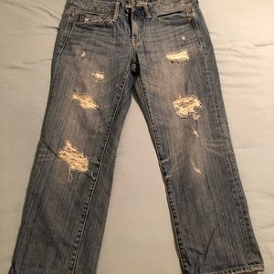 American Eagle Boy Fit Crop Pants